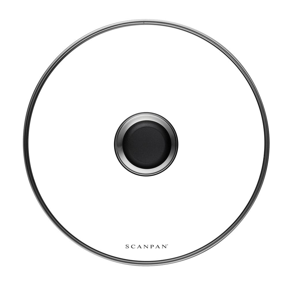 SCANPAN Classic 24 cm glass lid viewed from above