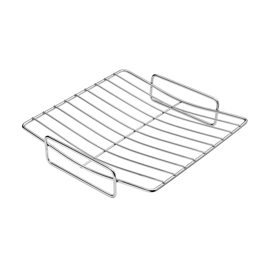 TechnIQ rack for roasting pan 27 × 27 cm, angled front view on a white background