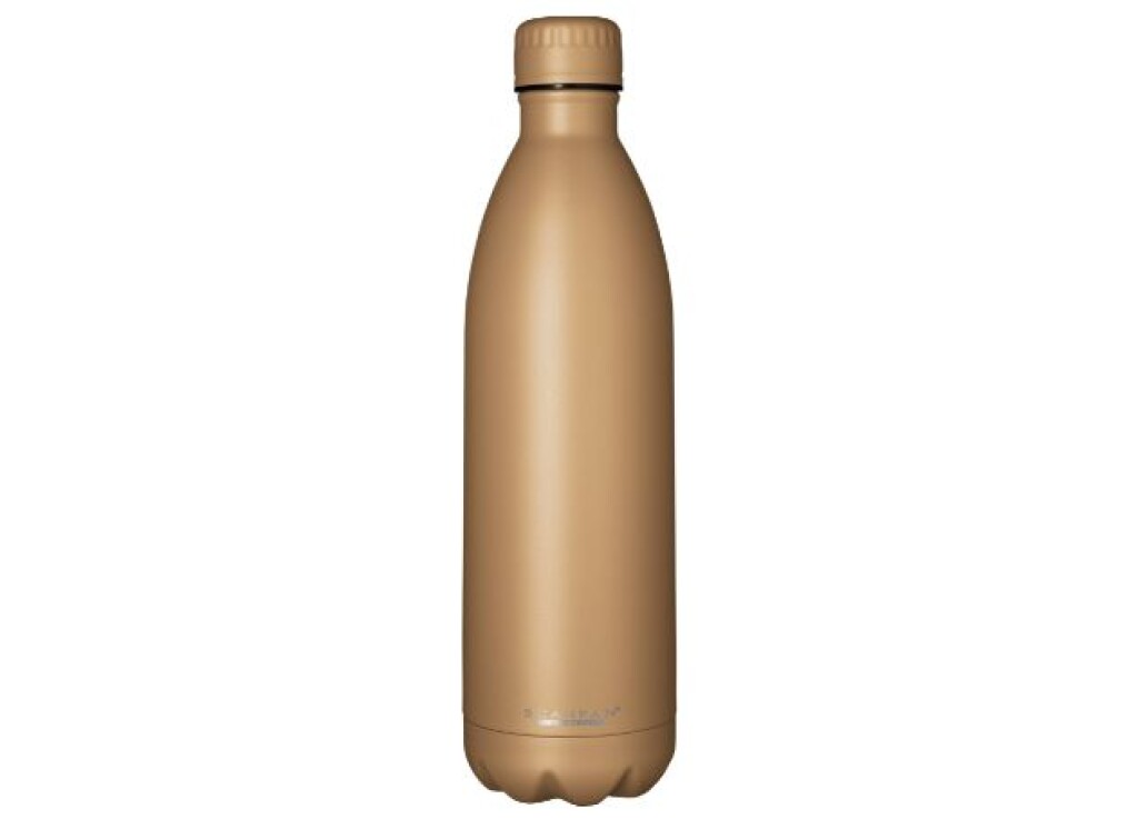 TO GO Thermoflasche 1000 ml in der Farbe Tannin auf weißem Hintergrund