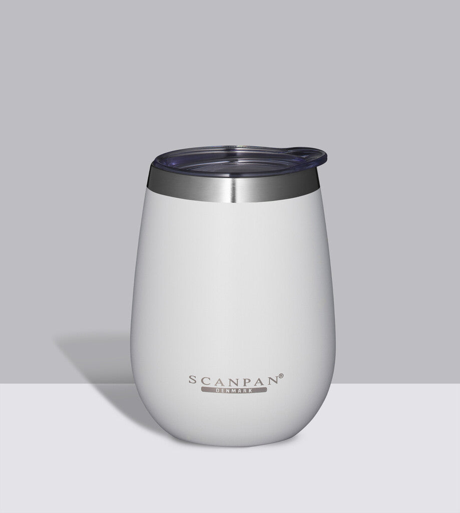 TO GO termokrus med låg 300 ml i farven White på matchende farvebaggrund