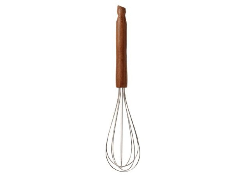 SCANPAN garde 28 cm met handgreep van gecarboniseerd essenhout van achteren