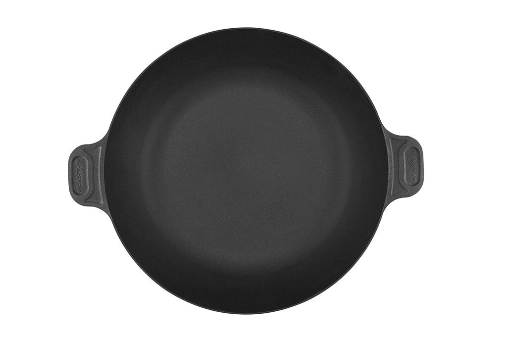 SCANPAN Classic Induction paellapande 36 cm set ovenfra