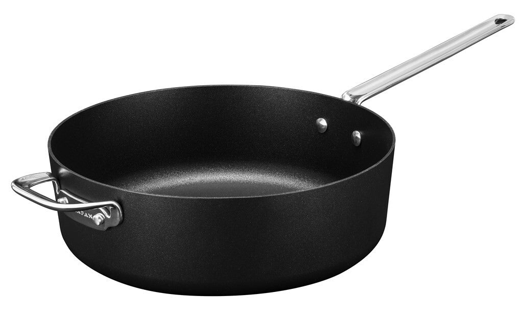 TechnIQ Giant sauterpande 30 cm set skråt forfra på hvid baggrund