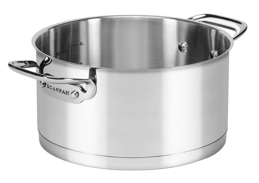 TechnIQ gryde 22 cm set skråt forfra på hvid baggrund