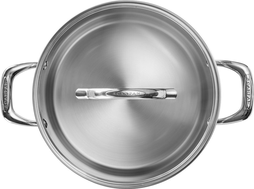 STS suppegryde 26 cm i rustfrit stål set fra siden