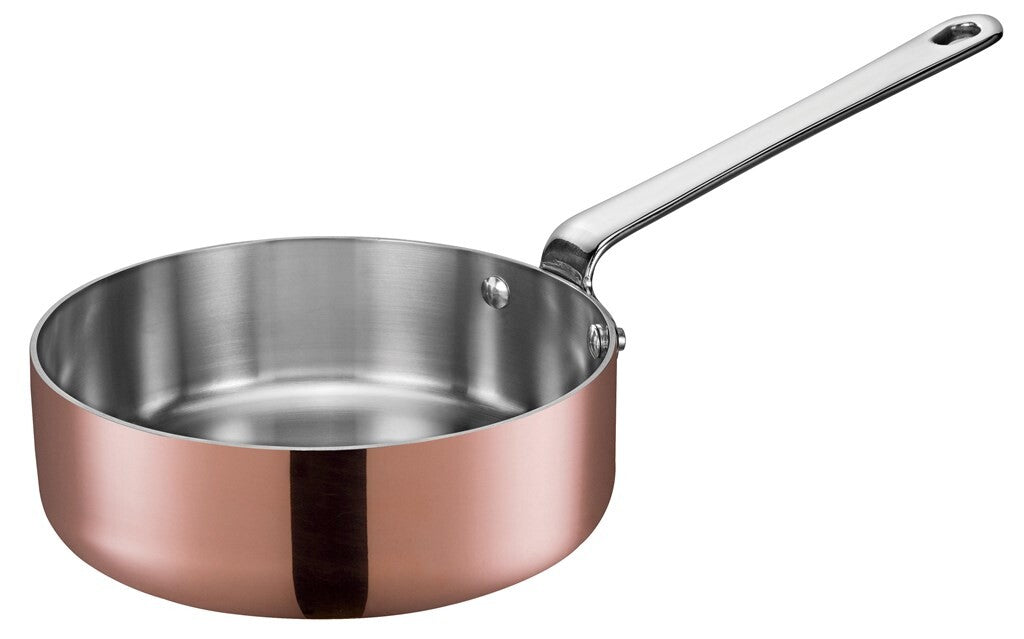 SCANPAN Maitre D' mini sauterpande 16 cm i kobber set skråt forfra
