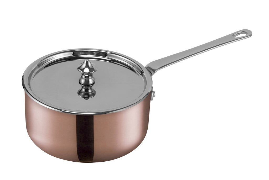 SCANPAN Maitre D' kobberkasserolle 0,6 liter med lokk