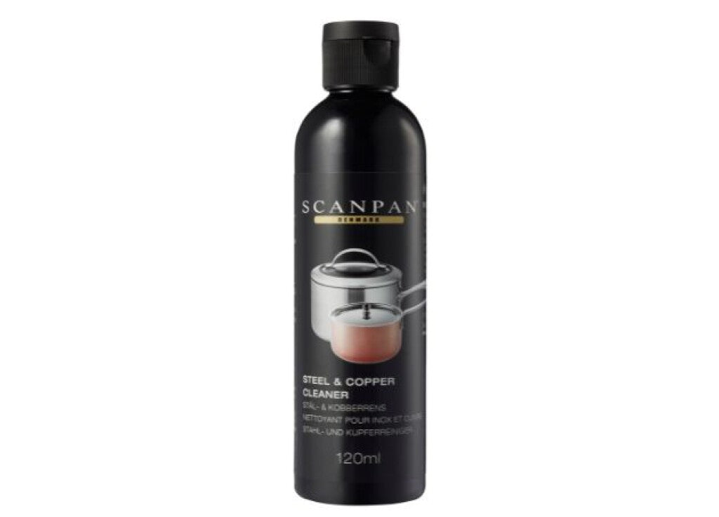 SCANPAN kobber- og stålrens 120 ml i sort flaske