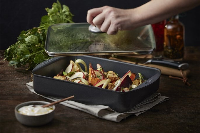 SCANPAN Classic-bradepande med glaslåg