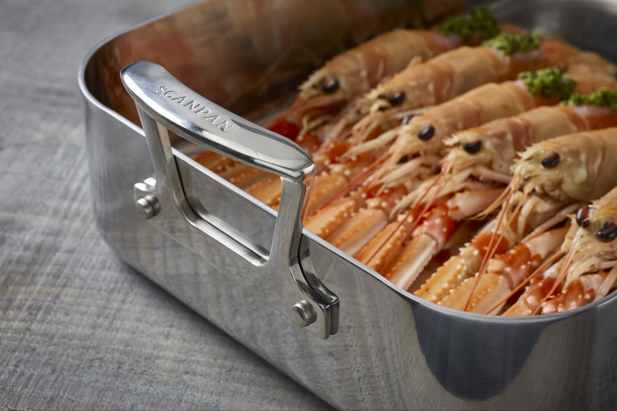 Mad tilberedt i en SCANPAN Fusion 5-bradepande