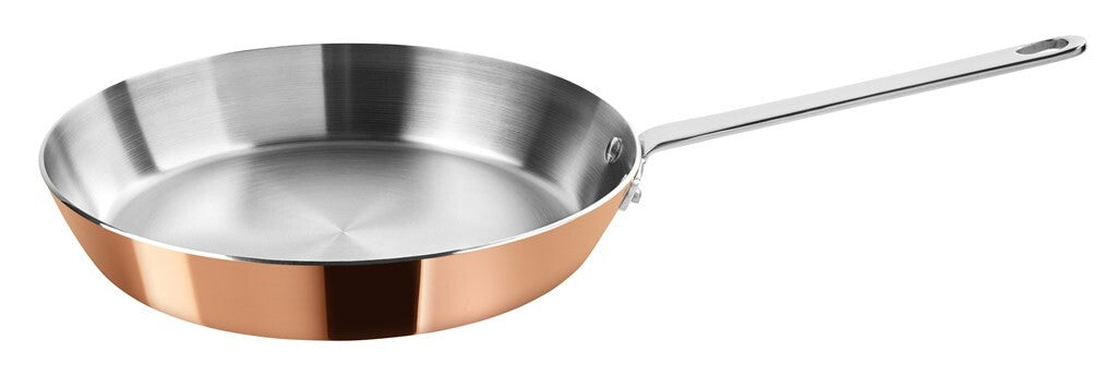 SCANPAN Maitre D' stegepande 28 cm i kobber set fra siden