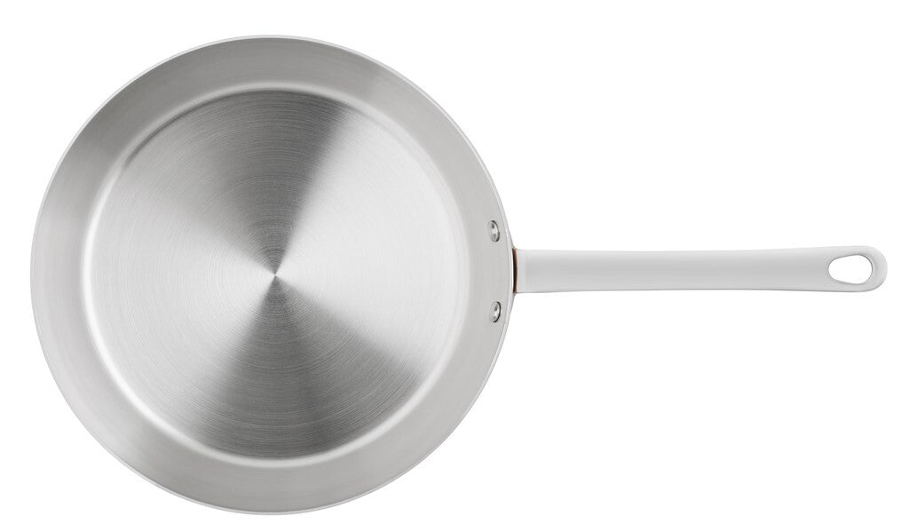 SCANPAN Maitre D' stegepande 28 cm set ovenfra med inderside i rustfrit stål