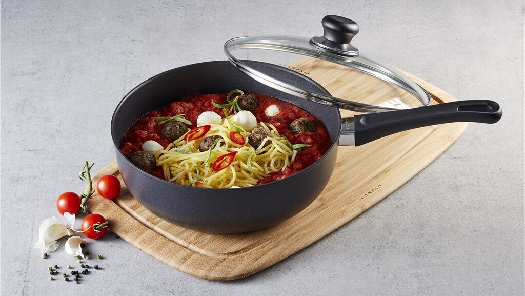 SCANPAN Classic-sauteuse med glaslåg