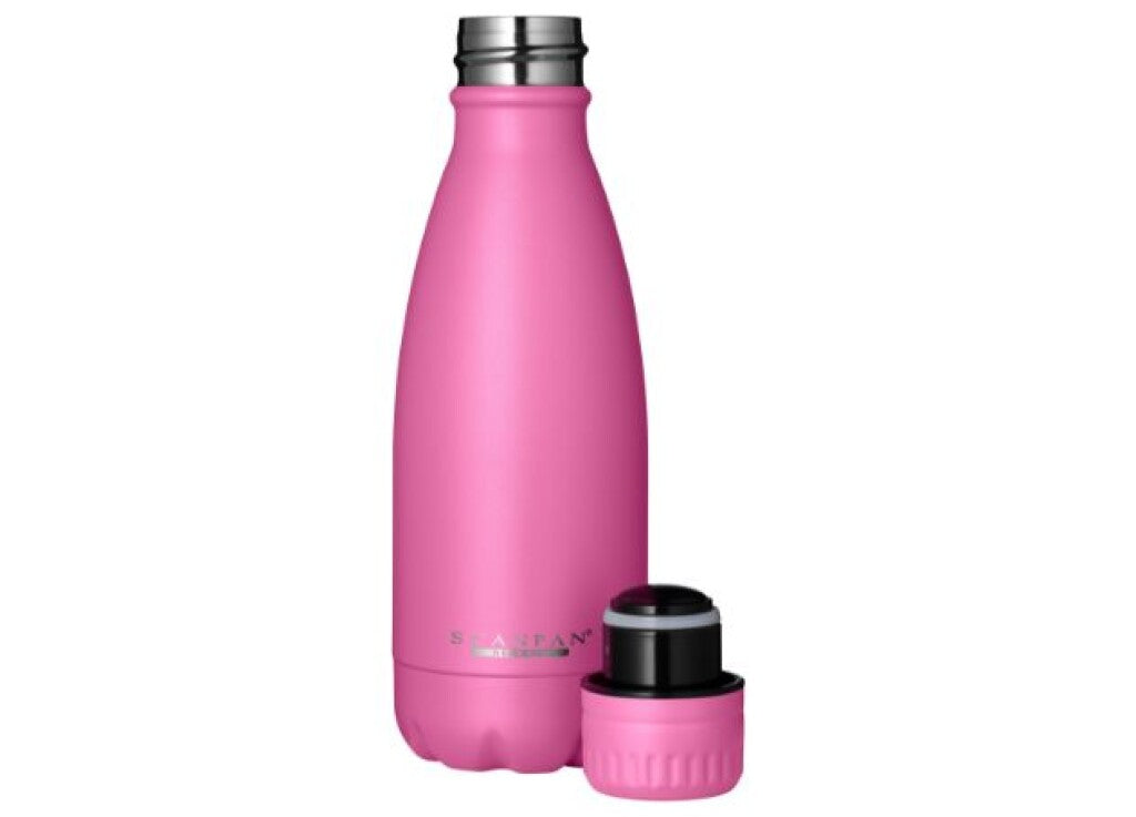 TO GO thermosfles 350 ml in de kleur Pink Cosmos in gebruik