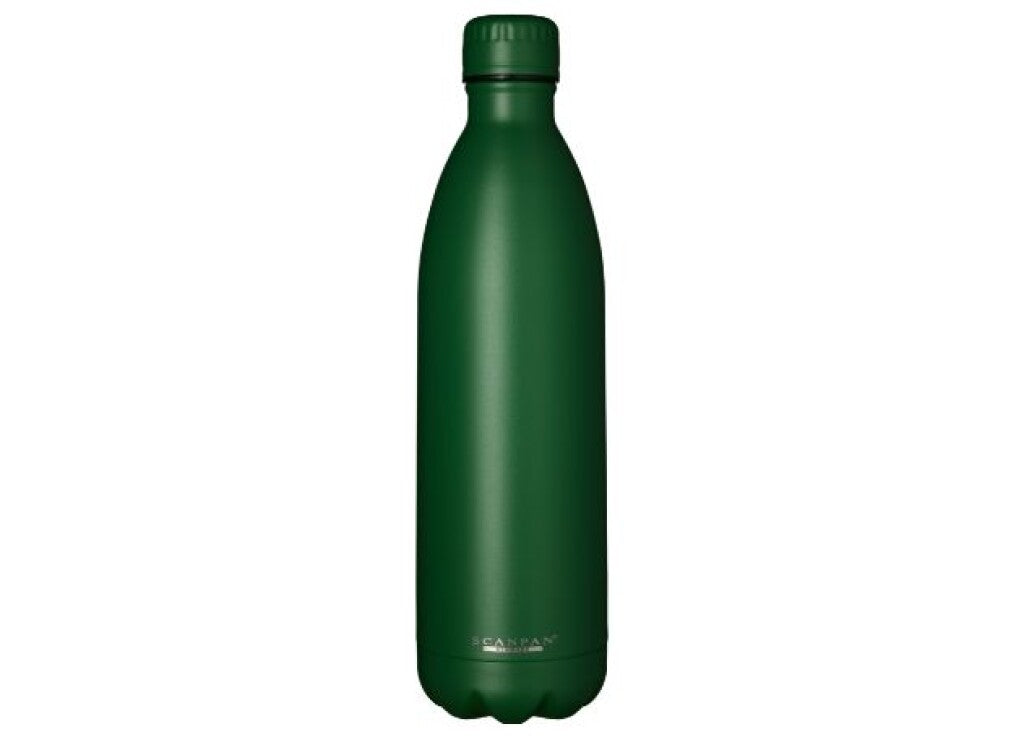 TO GO Thermoflasche 1000 ml in der Farbe Forest green auf weißem Hintergrund
