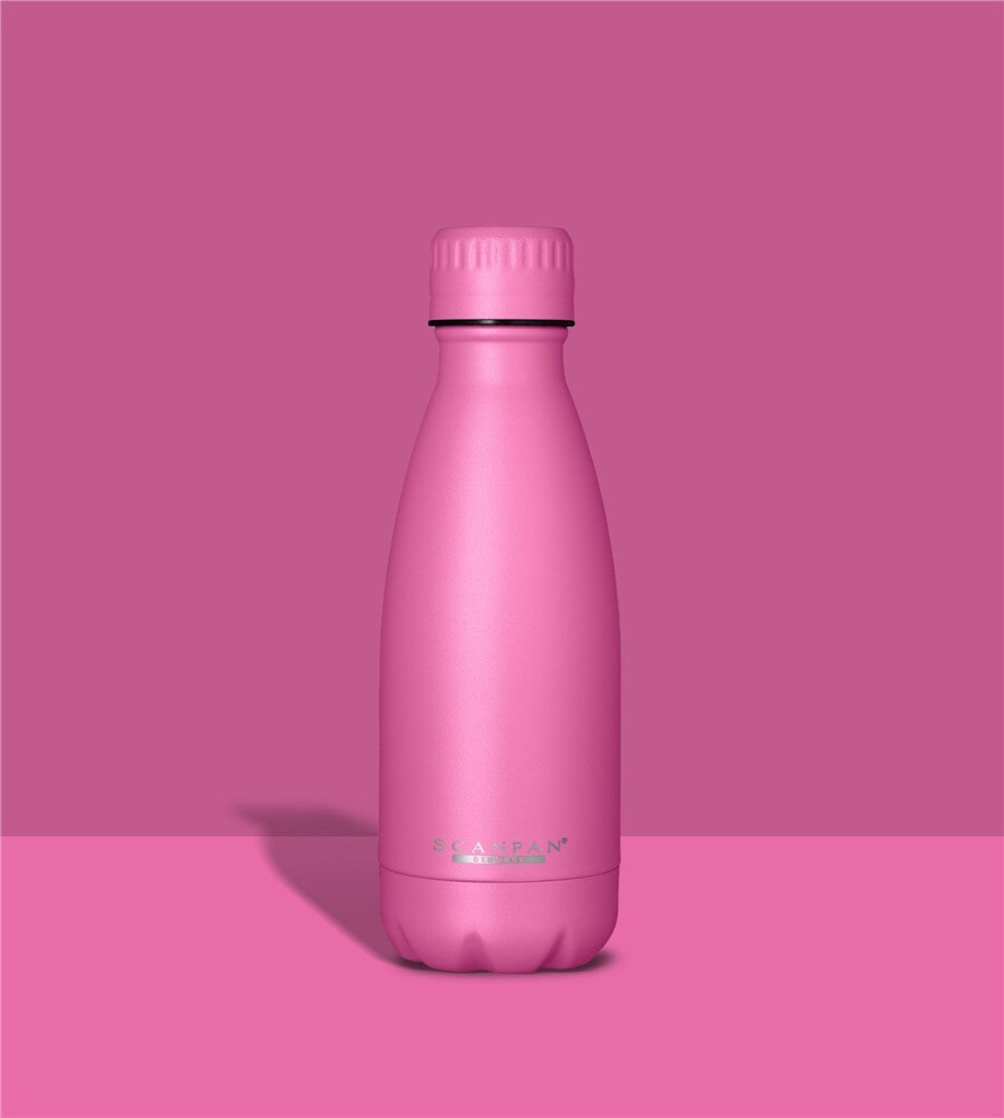 TO GO thermosfles 350 ml in de kleur Pink Cosmos op een bijpassende achtergrond