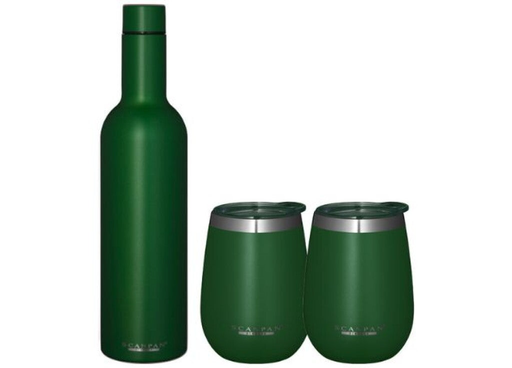 Detail of the TO GO premium gift set in Forest green