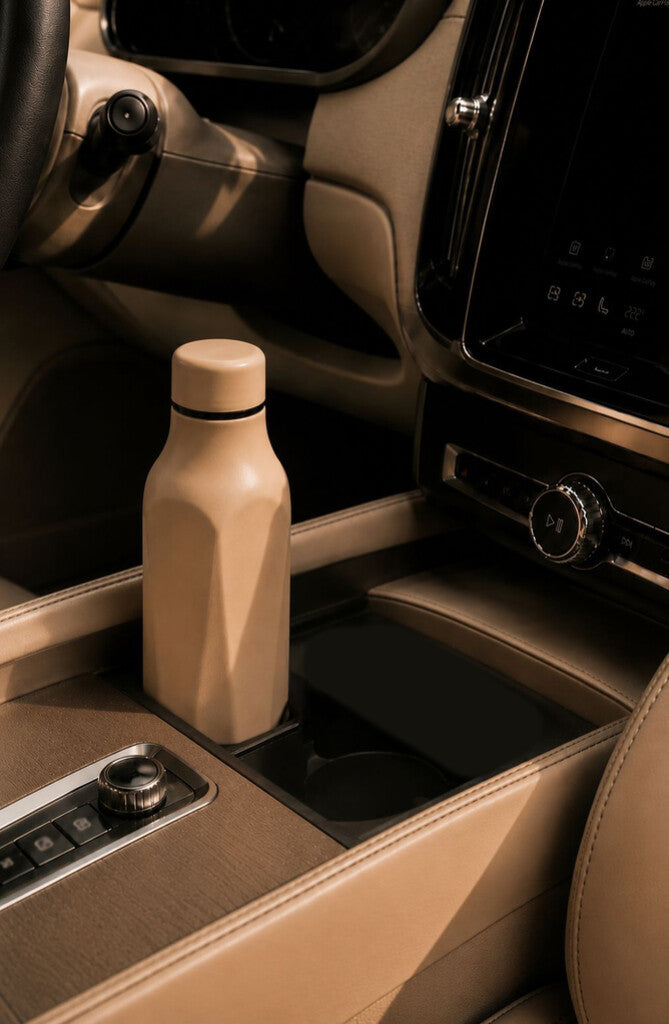 Detail van de TO GO Explore thermosfles 500 ml in de kleur Sand