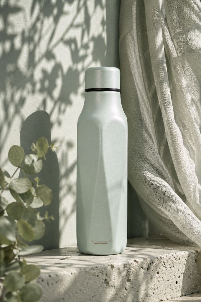 TO GO Explore thermosfles 500 ml in de kleur Eucalyptus op een witte achtergrond