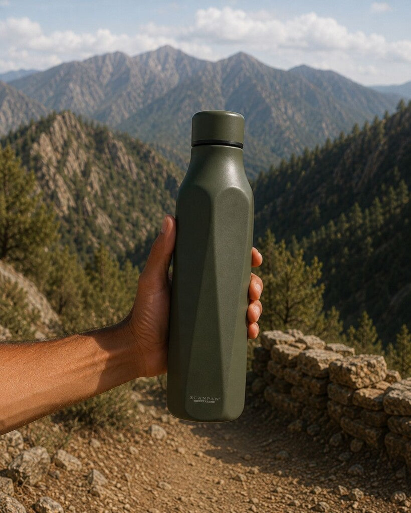 Detail van de TO GO Explore thermosfles 500 ml in de kleur Pine