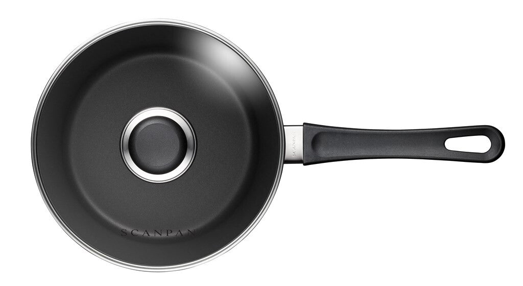 SCANPAN Classic Induction kasserolle 20 cm med glasslokk sett ovenfra