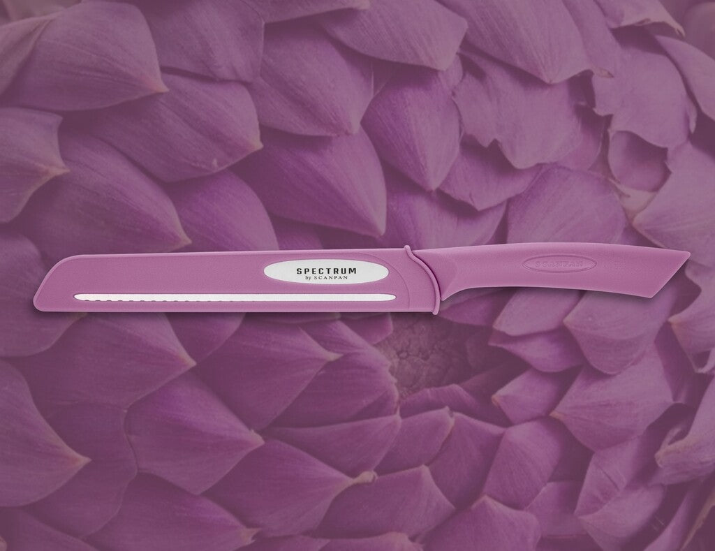 Spectrum broodmes in de kleur Dusty Lavender in gebruik