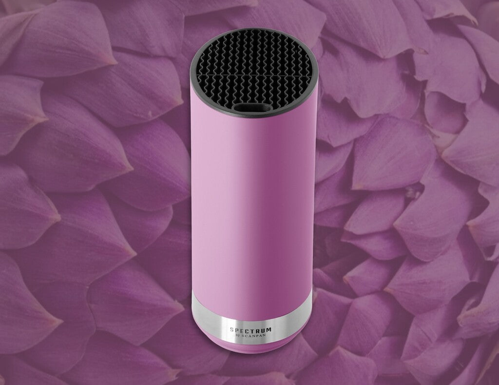 Spectrum Messerblock in der Farbe Dusty Lavender auf weißem Hintergrund