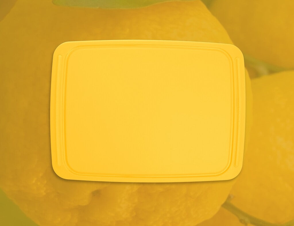 Spectrum snijplank 41 × 30 cm in de kleur Sunstruck op een witte achtergrond