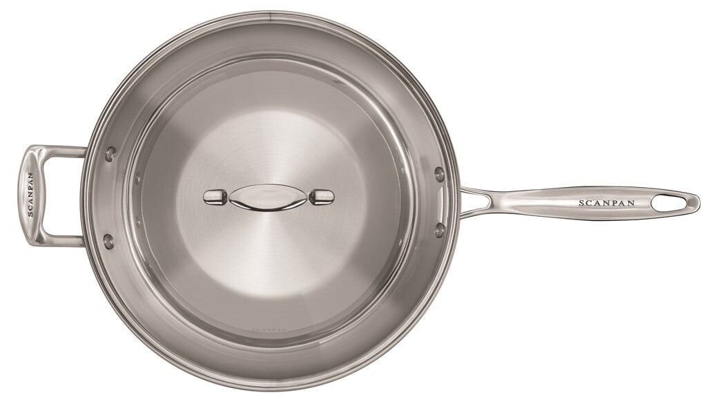 Impact wok 32 cm – set ovenfra med låg