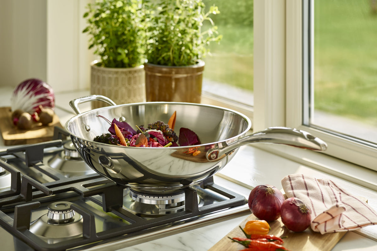 SCANPAN STS-wok i rustfrit stål