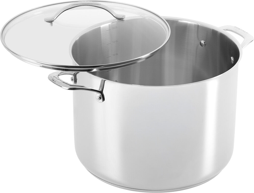 Detail of the STS stockpot 30 cm in stainless steel