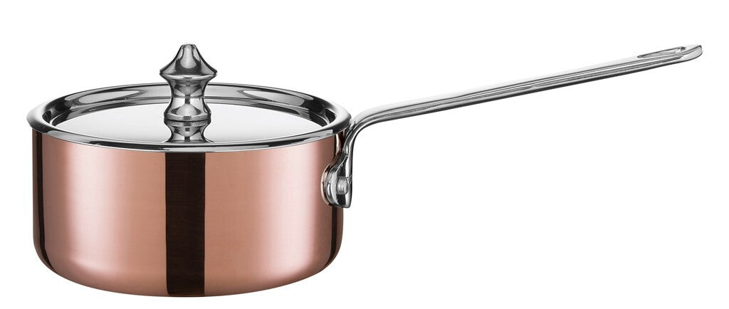 SCANPAN Maitre D' kobberkasserolle 0,35 liter sett fra siden