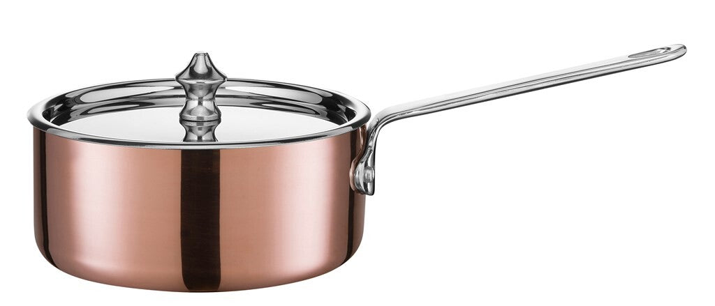 SCANPAN Maitre D' kobberkasserolle 0,6 liter sett fra siden