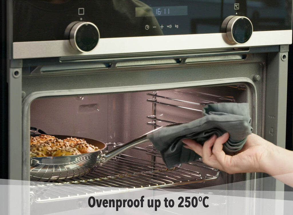 HaptIQ sauteerpan – afbeelding over ovenbestendigheid tot 250 °C
