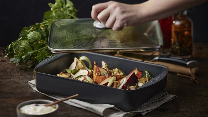 SCANPAN Classic-bradepande med glaslåg