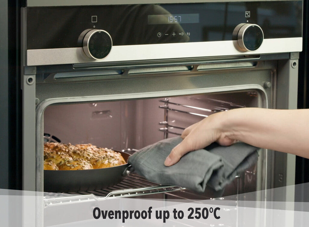 Pro SB+ stegepande – grafik om ovnfasthed op til 250 °C